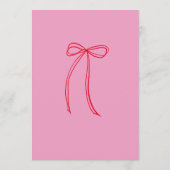 Modern Roze Rode Vlinder Verjaardagsmenu Menu (Achterkant)