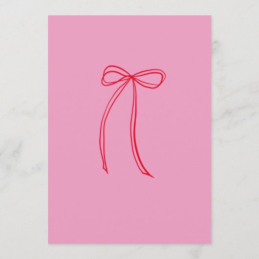 Modern Roze Rode Vlinder Verjaardagsmenu Menu (Achterkant)