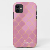 Modern Roze Rose Goud Case-Mate iPhone Case (Achterkant)
