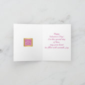 Modern Roze Roze Bloemenhart Romantische Valentijn (Binnen)