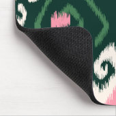 Modern roze, roze, roestvrij ikattribaal muismat (Hoek)