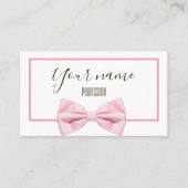 Modern roze roze roze stijlvol visitekaartje (Voorkant)
