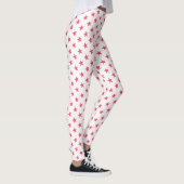 Modern Roze Roze Stars Patroonsport Team Leggings (Rechts)