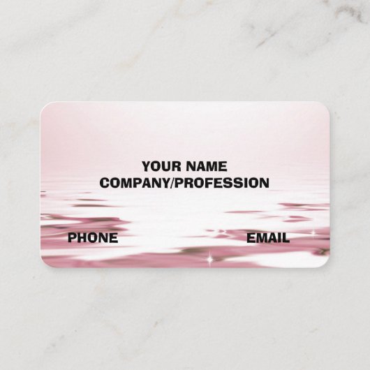 Modern roze rozen design visitekaartje (Achterkant)