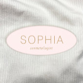 Modern roze Salon Spa Name Tag