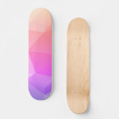 Modern roze schaduw geometrisch patroon persoonlijk skateboard (Voorkant)