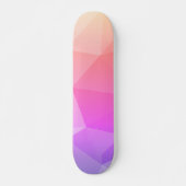 Modern roze schaduw geometrisch patroon persoonlijk skateboard (Voorkant)