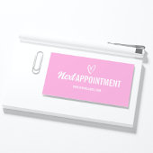 Modern Roze Schoonheid Afspraak Loyaliteit Kaart Klantenkaartje