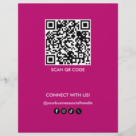 Modern Roze Schoonheid Haar Diensten Salon Geperso Flyer (Achterkant)