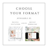 Modern Roze Script Cross Girl Fotodoop Kaart