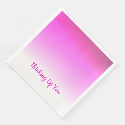 Modern Roze Servet (Hoek)