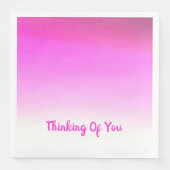 Modern Roze Servet (Voorkant)