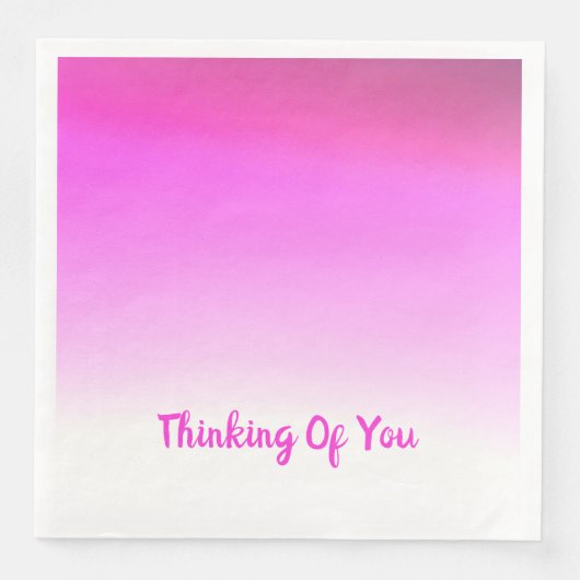 Modern Roze Servet (Voorkant)