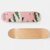 Modern roze sky Japans tekenbord Persoonlijk Skateboard (Horizontaal)