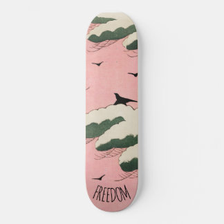 Modern roze sky Japans tekenbord Persoonlijk Skateboard
