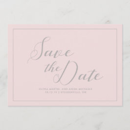 Modern Roze sparen de Datum Save The Date