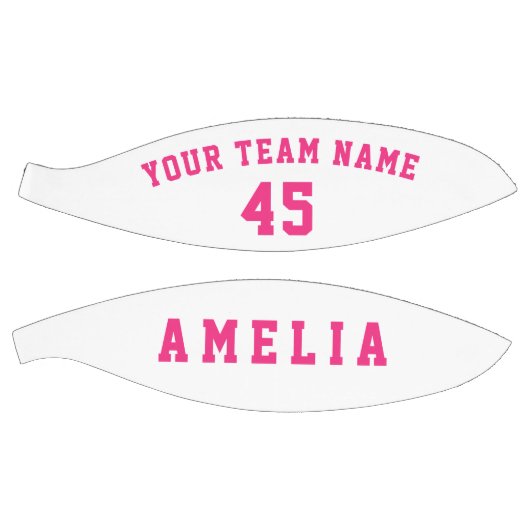 Modern Roze Speler Team Naam Nummer Basketbal (Panelen)