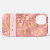 Modern roze, stijlvol meisje Case-Mate iPhone case (Achterkant (horizontaal))
