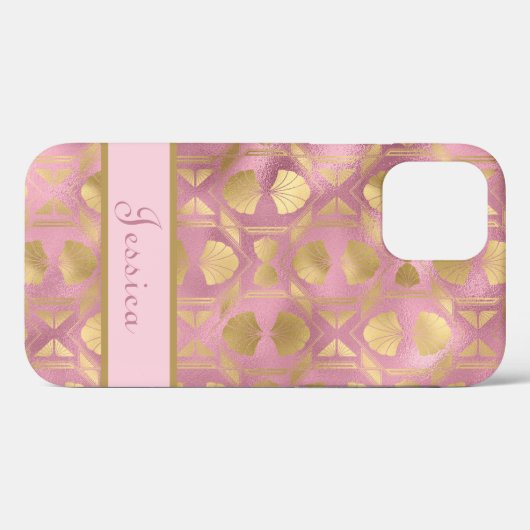 Modern roze, stijlvol meisje Case-Mate iPhone case (Achterkant (horizontaal))
