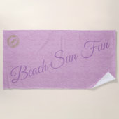 Modern Roze Strandlaken (Voorkant)