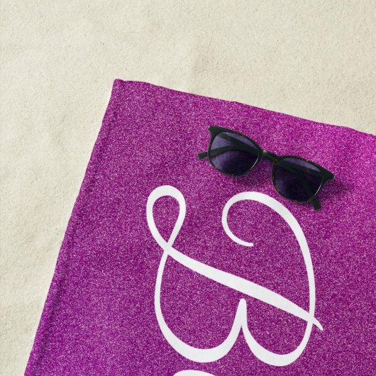 Modern Roze Strandlaken (In situ)