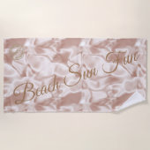 Modern Roze Strandlaken (Voorkant)