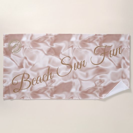 Modern Roze Strandlaken (Voorkant)