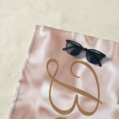 Modern Roze Strandlaken (In situ)