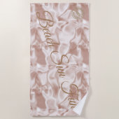 Modern Roze Strandlaken (Voorkant)