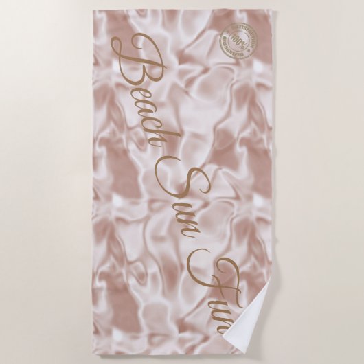 Modern Roze Strandlaken (Voorkant)