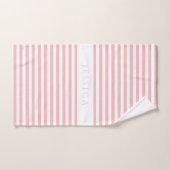 Modern roze strepen patroon bad handdoek (Handdoek)