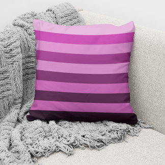 Modern roze strepen patroon kussen