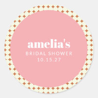 Modern Roze Terracotta Stippen Vrijgezellenfeest C