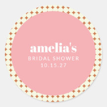 Modern Roze Terracotta Stippen Vrijgezellenfeest C