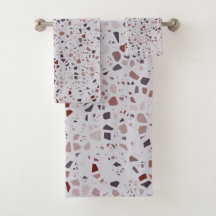 Modern roze terrazzo printpatroon