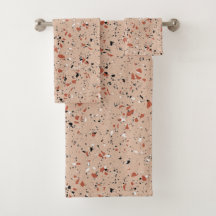 Modern roze terrazzo printpatroon