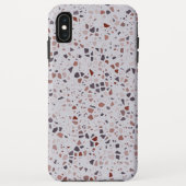 Modern roze terrazzo printpatroon Case-Mate iPhone case (Achterkant)