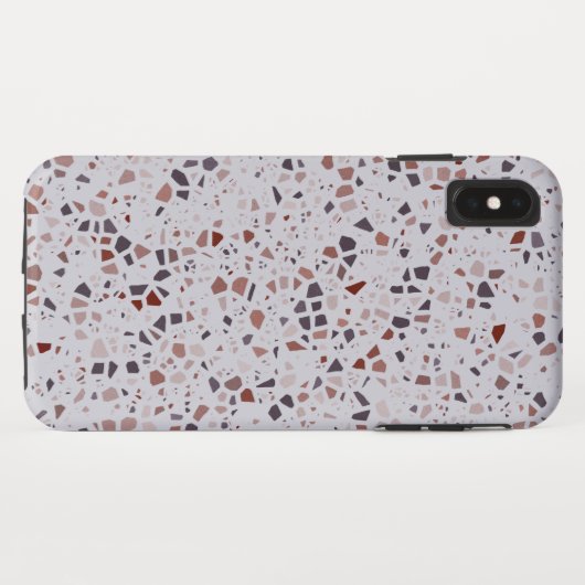 Modern roze terrazzo printpatroon Case-Mate iPhone case (Achterkant (horizontaal))