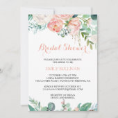 Modern Roze Tropisch Floral Vrijgezellenfeest Kaart (Voorkant)