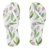Modern roze Tulp ventilator Teenslippers (Voetbed)