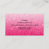 Modern roze Visitekaartje (Achterkant)