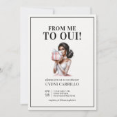 Modern Roze Vrijgezellenfeest Afro-Amerikaans Kaart (Voorkant)