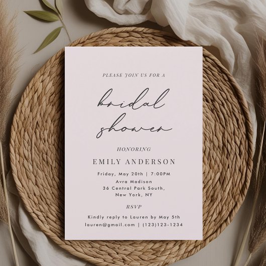 Modern roze Vrijgezellenfeest Kaart