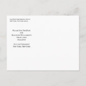 Modern roze Waterverf Afstuderen sparen de Datum Aankondigingskaart (Achterkant)