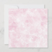 Modern Roze Waterverf Elegant Bruiloft Personalise Save The Date (Achterkant)
