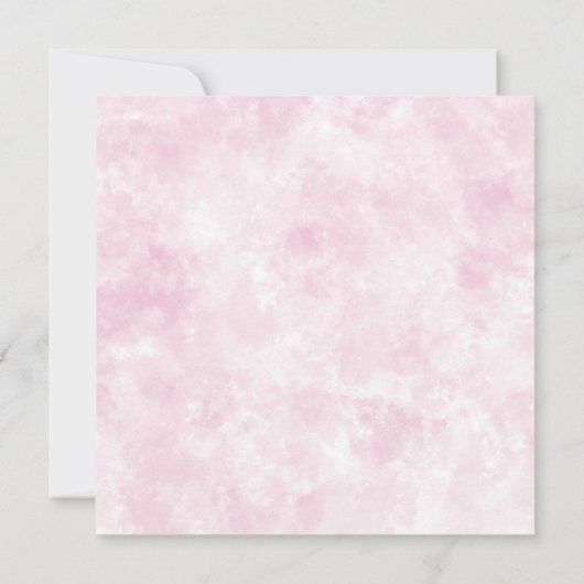 Modern Roze Waterverf Elegant Bruiloft Personalise Save The Date (Achterkant)