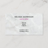 Modern Roze Waterverf Floral Bouquet Monogram Visitekaartje (Achterkant)