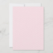 Modern Roze Waterverf Leuk Olifant Baby shower Bedankkaart (Achterkant)