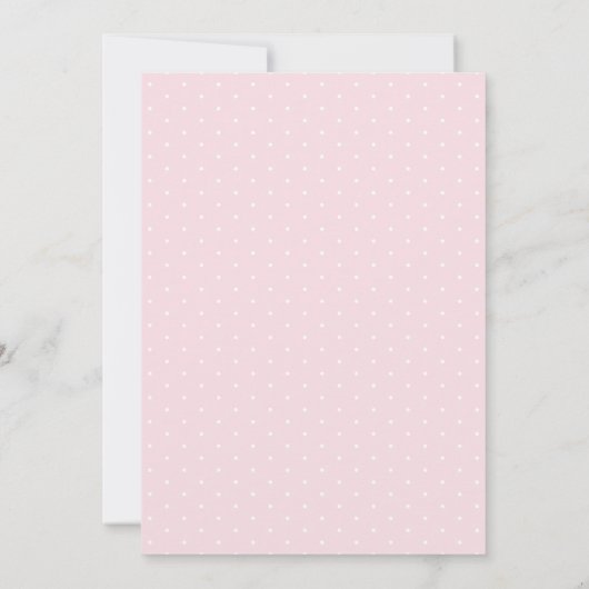 Modern Roze Waterverf Leuk Olifant Baby shower Bedankkaart (Achterkant)