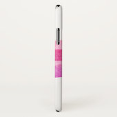 Modern roze Waterverf vlinder monogram Case-Mate iPhone Case (Achterkant / rechts)